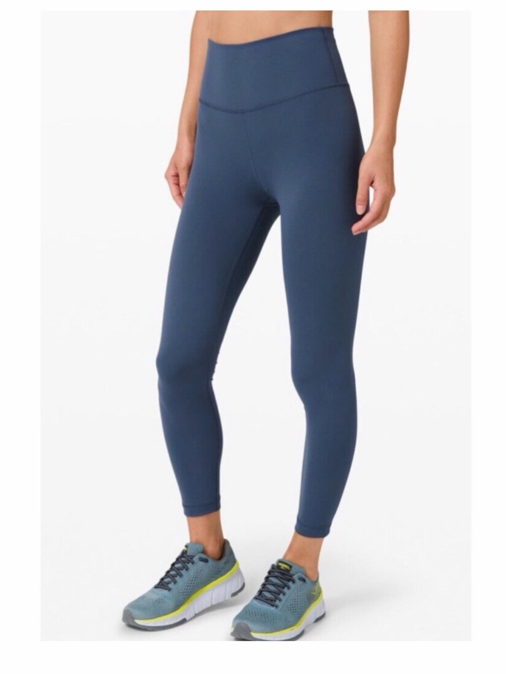 Lululemon Wunder Train High-Rise Tight 25” in Iron Blue